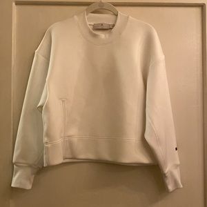 Adidas by Stella McCartney Women's Cream Pullover Sweatshirt - Minimal Crew Neck